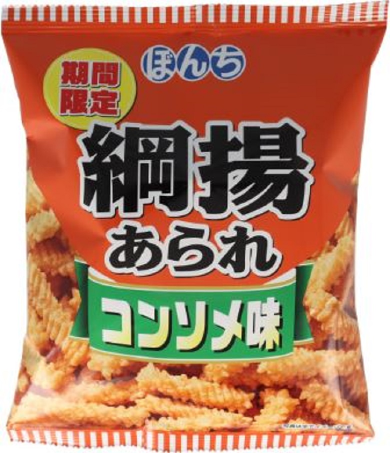 ぼんち　綱揚あられｺﾝｿﾒ味
