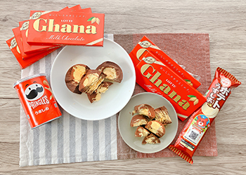 プリングルズ版とブルボンプチ版の2種類のチョコプリングルス比較