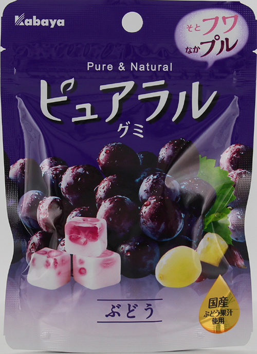 カバヤ食品_ピュアラルグミ_ぶどう