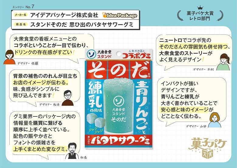 アイデアパッケージ　スタンドそのだ　思ひ出のパタヤサワーグミ