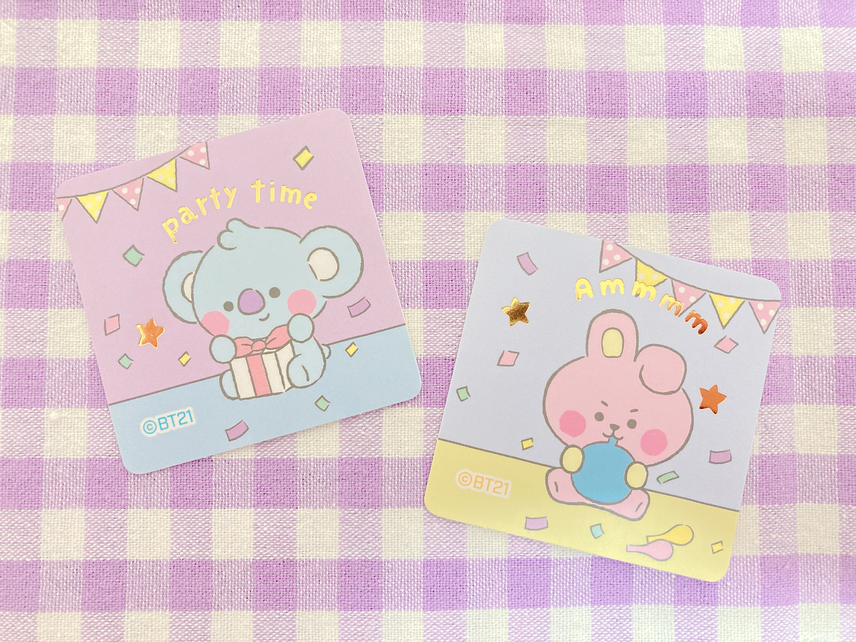 BT21チーズせんのシール