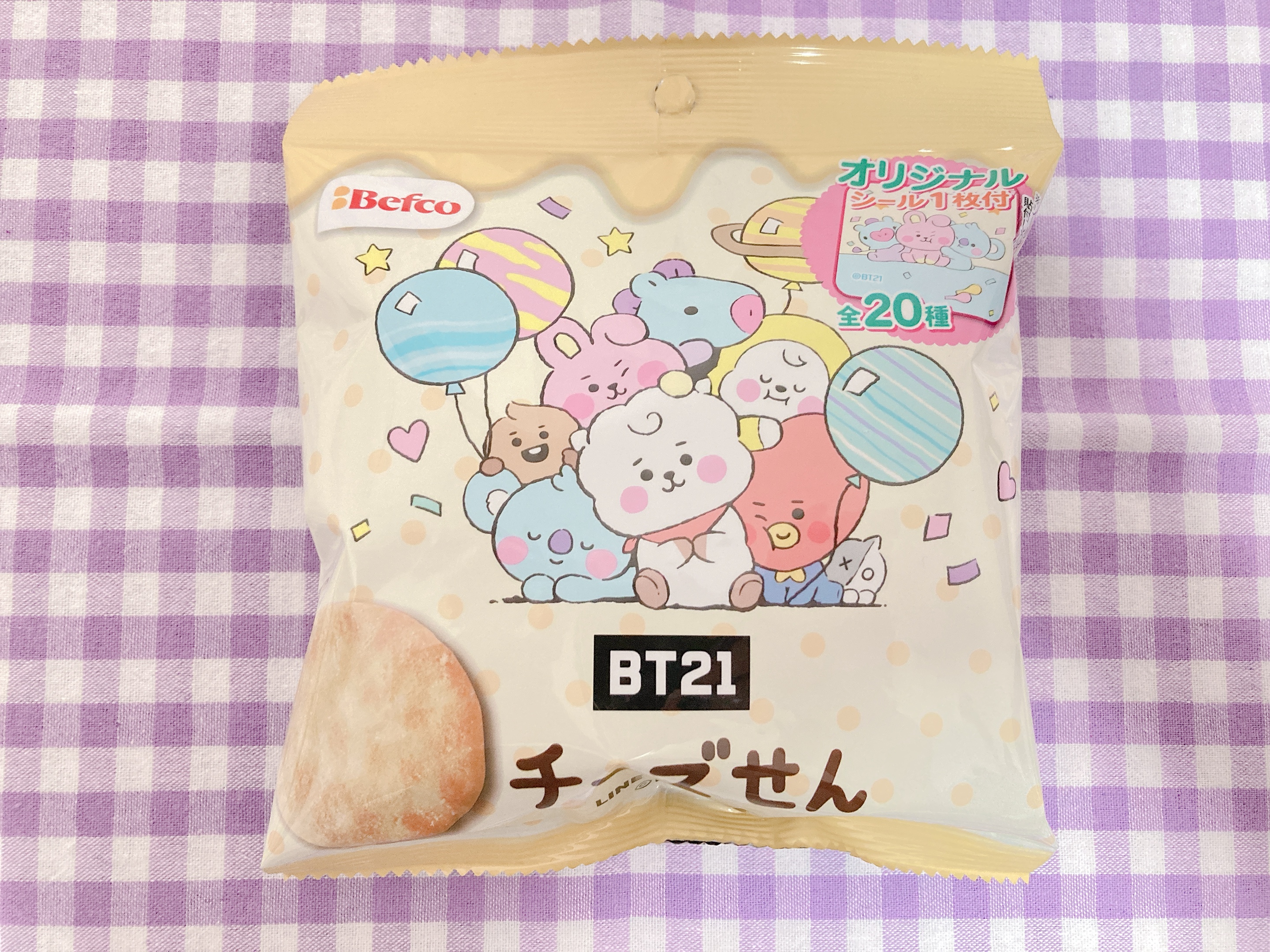 BT21チーズせんパッケージ