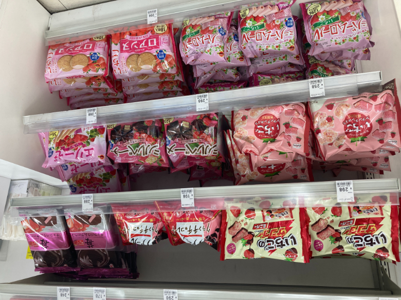 いちごフェア売場