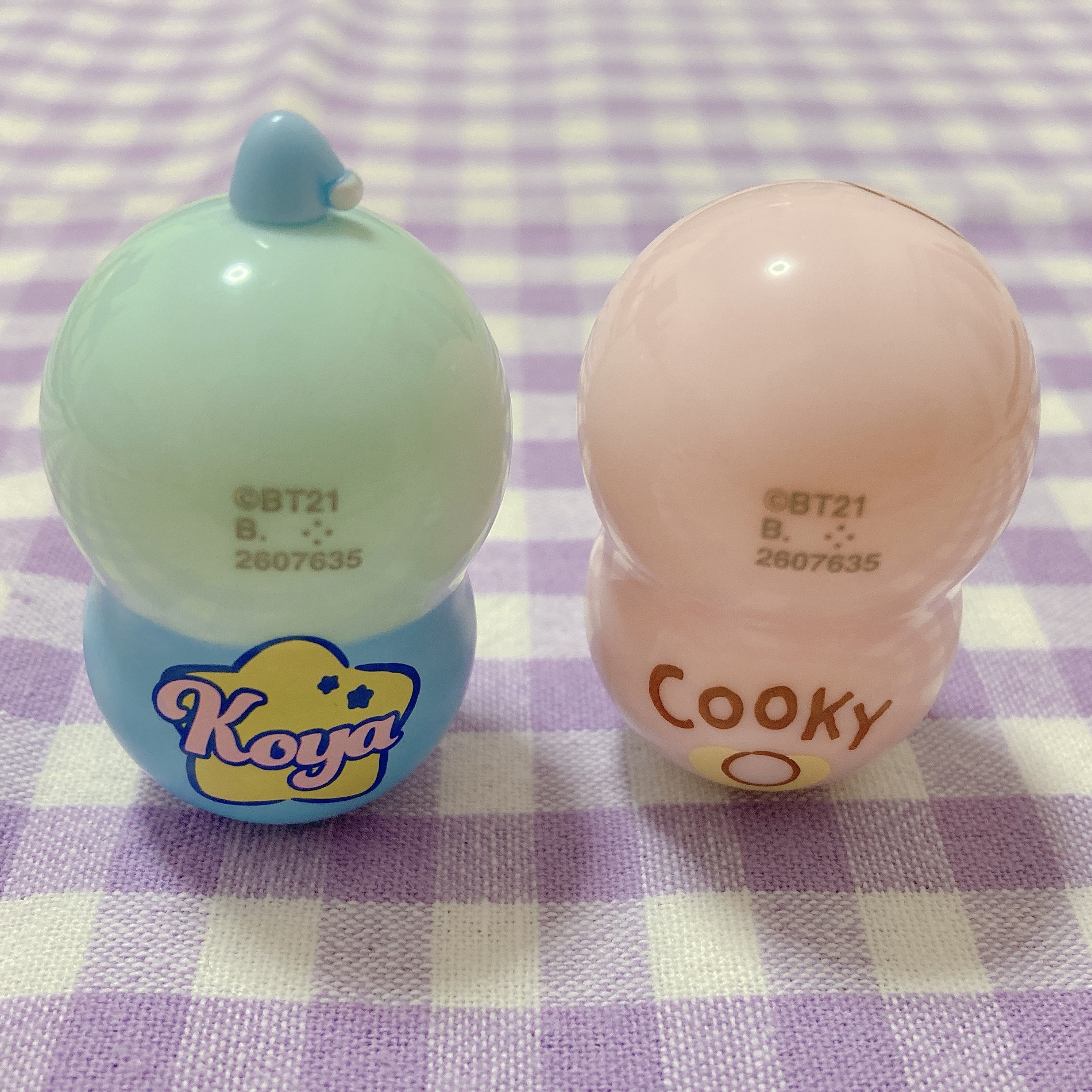 バンダイ　Coo'nuts BT21 BABYのクーナッツ本体の裏面