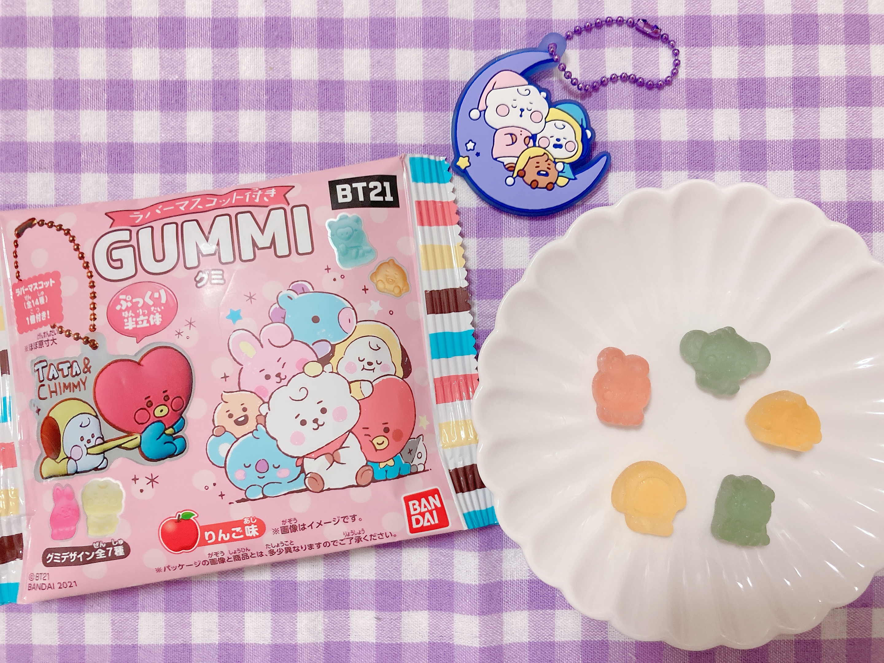 バンダイ　BT21ぷっくりラバマスグミ全体画像