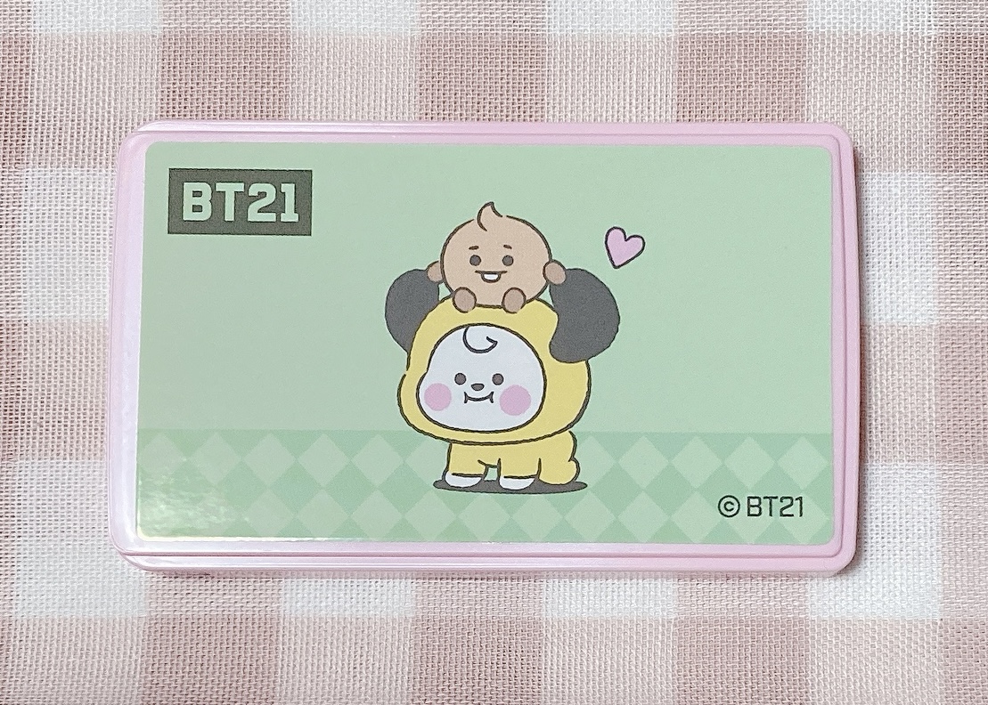 ハート　BT21キャラタブレット2本体下のシール
