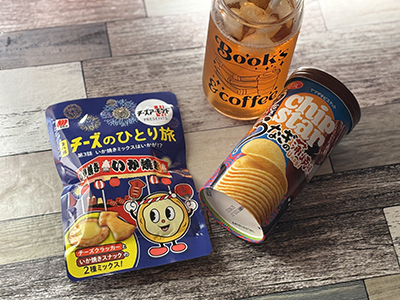 チーズアーモンド チーズのひとり旅 いか焼きスナックミックス・チップスターS うなぎの蒲焼味