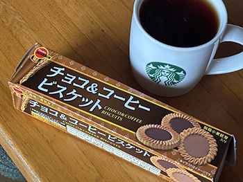 チョコ＆コーヒービスケット