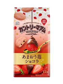 不二家｜１２枚カントリーマアム（あまおう苺ショコラ）