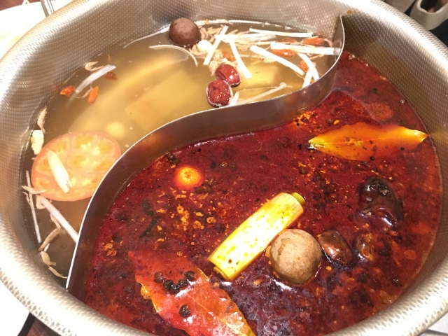 麻辣火鍋の写真