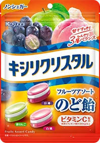 春日井製菓｜キシリクリスタル フルーツアソートのど飴
