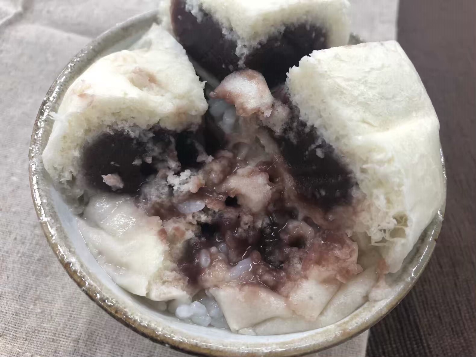 饅頭茶漬け