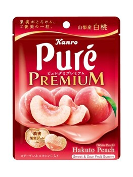 カンロ｜ピュレグミプレミアム 山梨産白桃