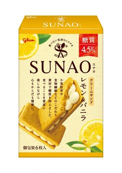 江崎グリコ｜SUNAO クリームサンド レモン＆バニラ