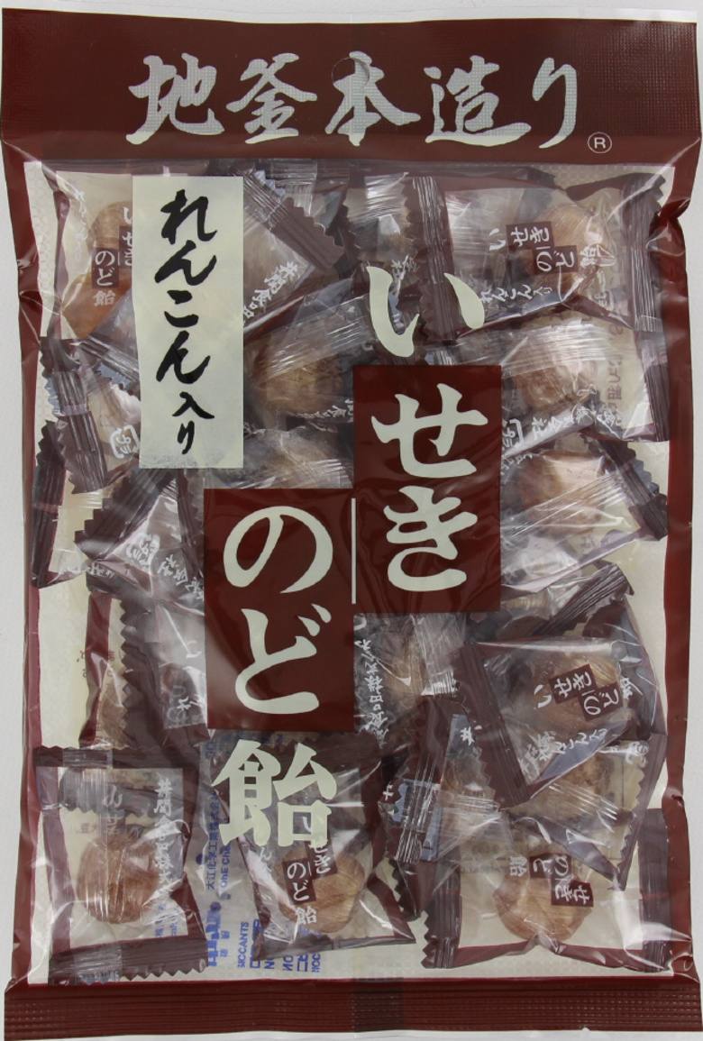 井関食品　れんこん入せきのど飴