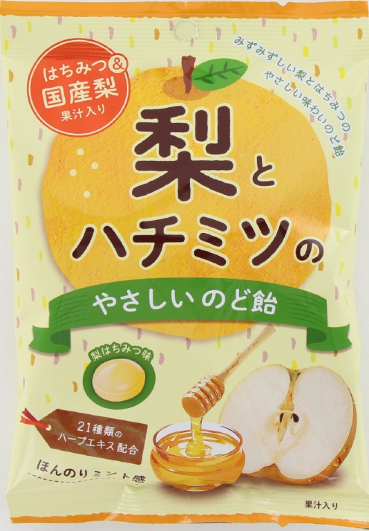 扇雀飴本舗　梨とハチミツのやさしいのど飴