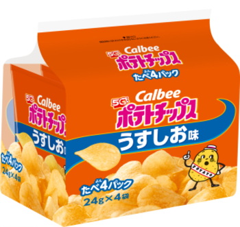 カルビー｜ポテトチップス うすしお味 たべよんパック