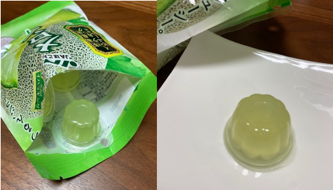 メロンゼリー開封