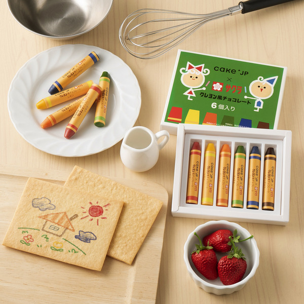 【サクラクレパスコラボ】クレヨン風チョコレート＆お絵描きサブレセット