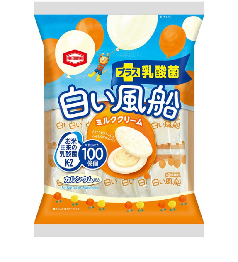 白い風船ミルククリーム