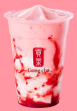 いちご杏仁フローズンティー