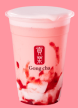 いちご杏仁ミルクティー