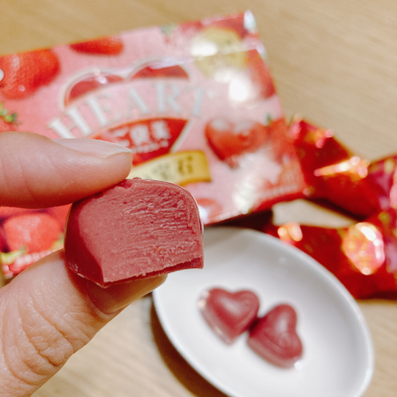 ご褒美ハートチョコ断面