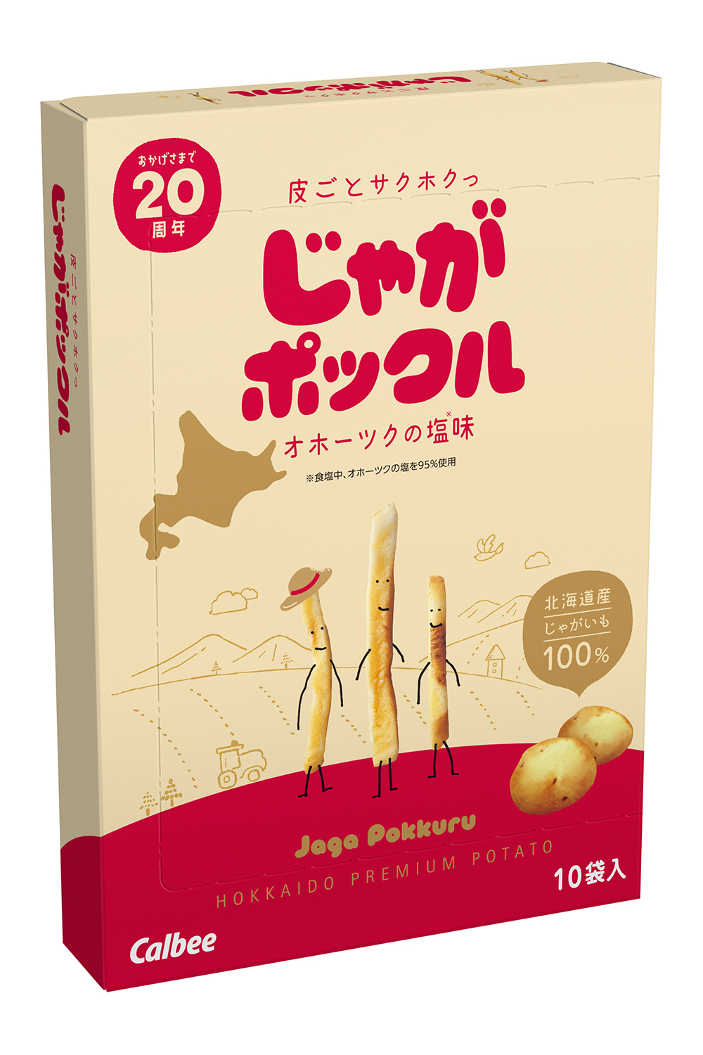 じゃがポックル　オホーツクの塩味（180g）