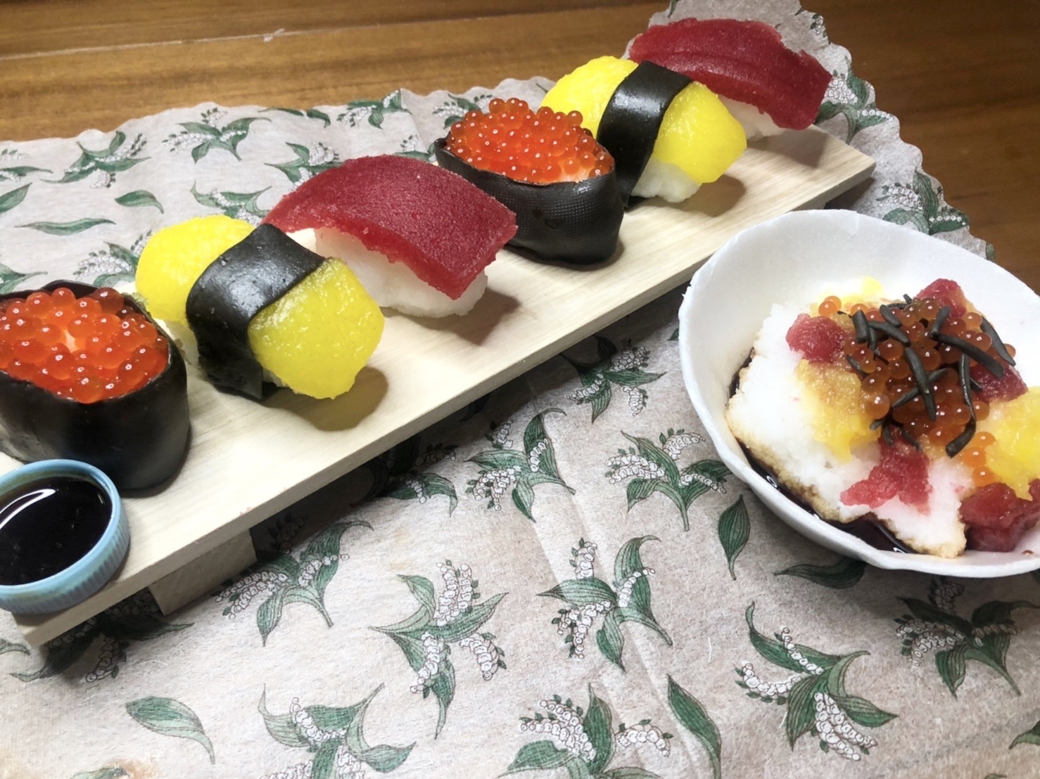 知育菓子のお寿司