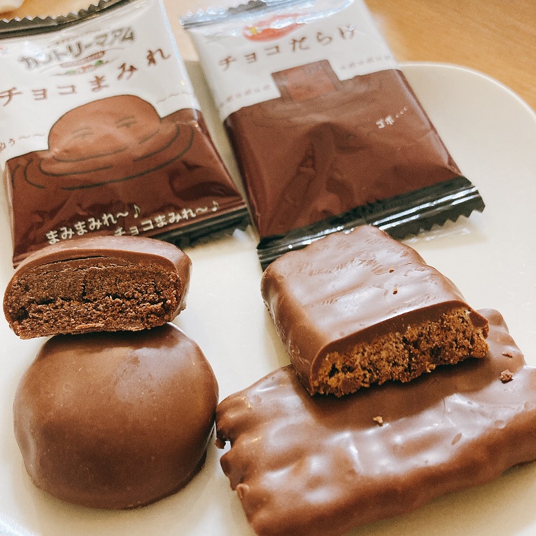 チョコだらけ・チョコまみれ中身比較