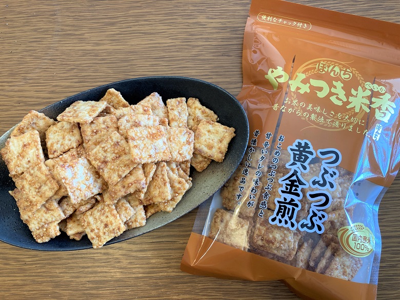 やみつき米香 つぶつぶ黄金煎