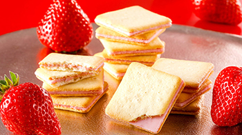 まっかな苺のラングドシャ