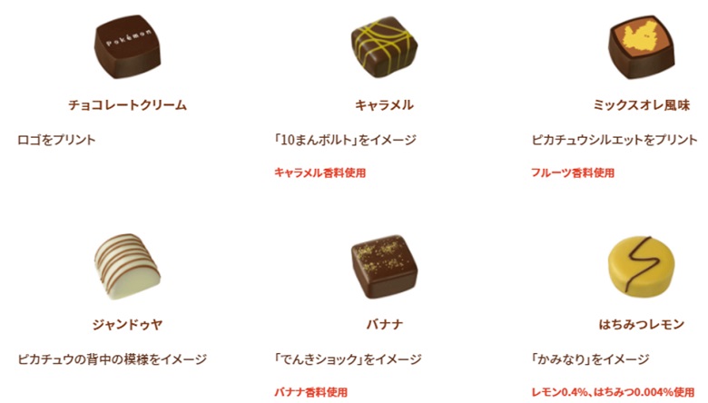 アソートボックス（ピカチュウ）アソート詳細