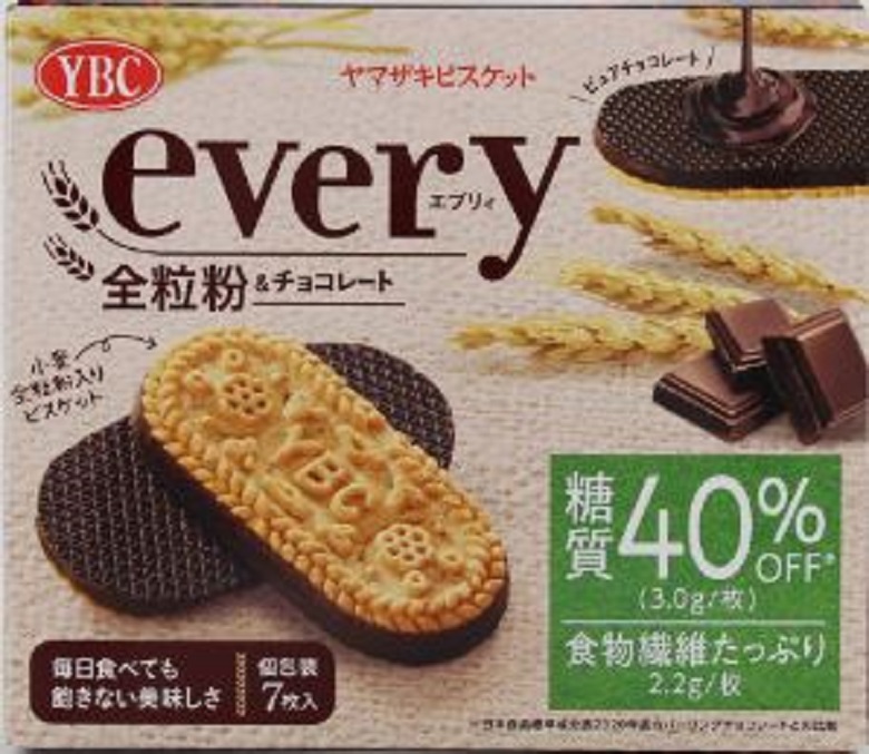 ヤマザキビスケット　エブリィ全粒粉ビスケット＆チョコレート