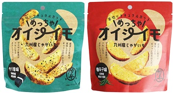 かぐやフーズめっちゃオイシーイモ　のり塩味/唐辛子味