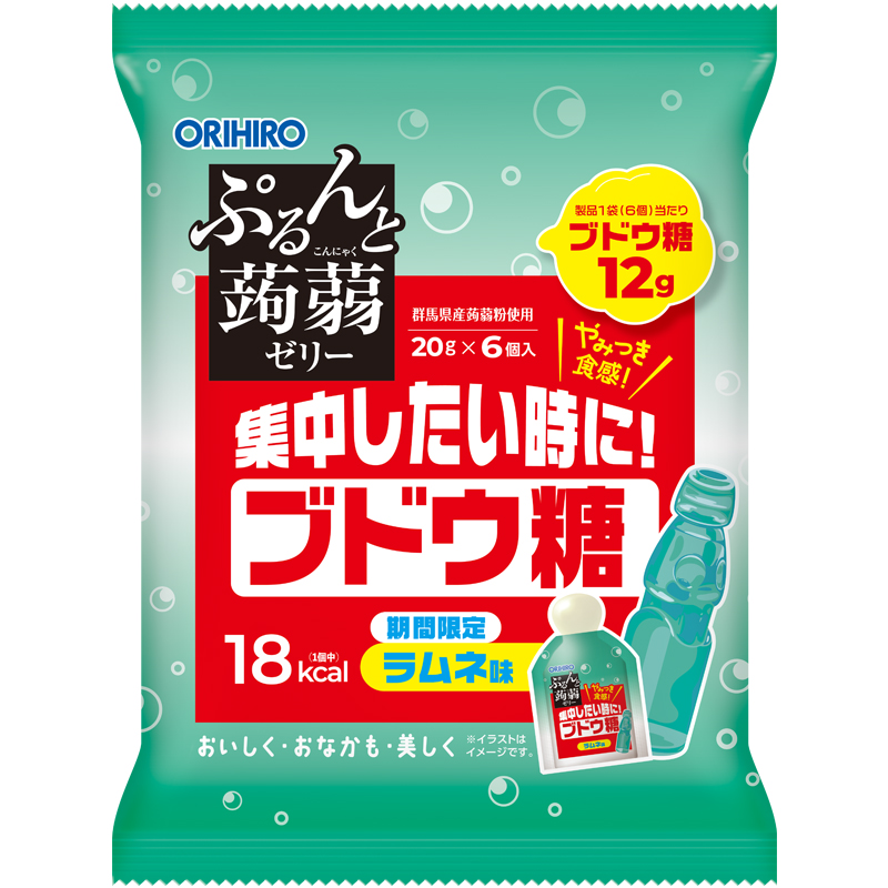 ぷるんと蒟蒻 ブドウ糖 (ラムネ味)