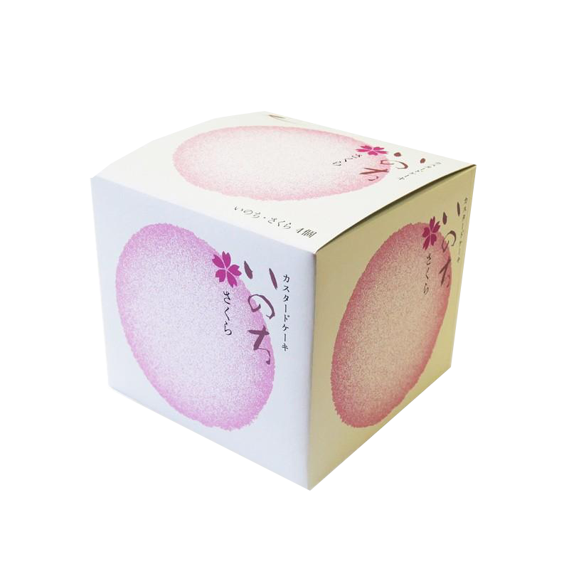 2024年コンビニ・スーパー市販さくら抹茶お菓子⑦カスタードケーキいのち さくら（ラグノオ）