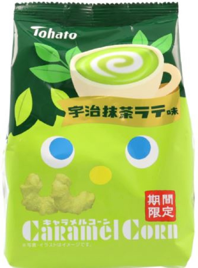 東ハト　キャラメルコーン宇治抹茶ラテ味