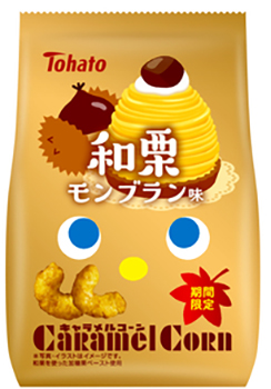 東ハト/キャラメルコーン　和栗モンブラン味