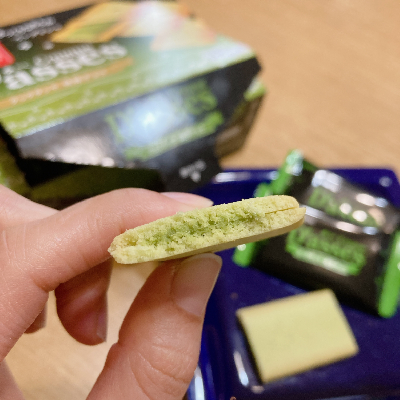 クックダッセ抹茶チョコ断面