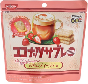 日清シスコ ココナッツサブレミニチョコレート いちごティーラテ味