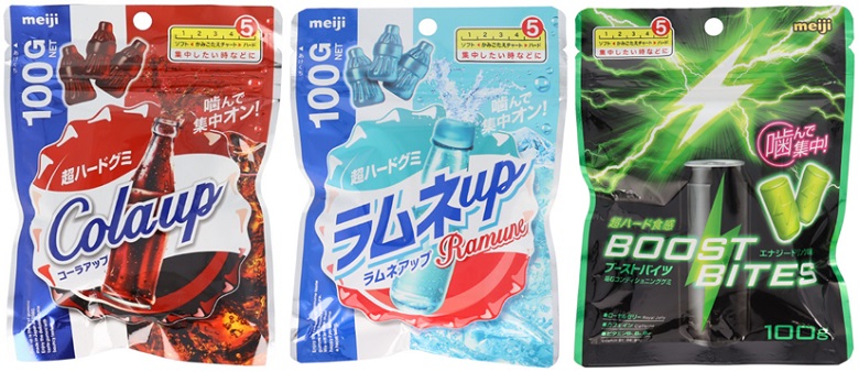 明治　超ハード食感飲料グミシリーズ