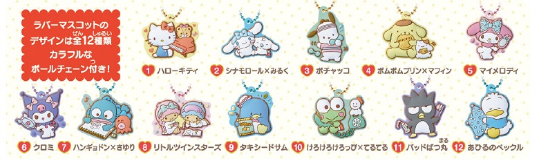 サンリオキャラクターズ_ぷっくりラバマスグミ2_ラバーマスデザイン