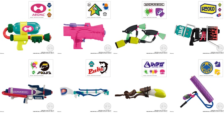 スプラトゥーン_ブキコレクション_イカす復刻版withステッカー‗種類