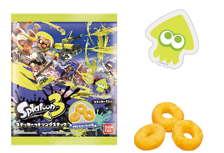 スプラトゥーン３ ステッカーつきリングスナック