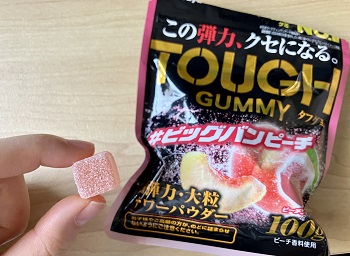 カバヤ食品　タフグミ ビッグバンピーチを実食