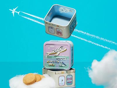 パンダ飛行機缶