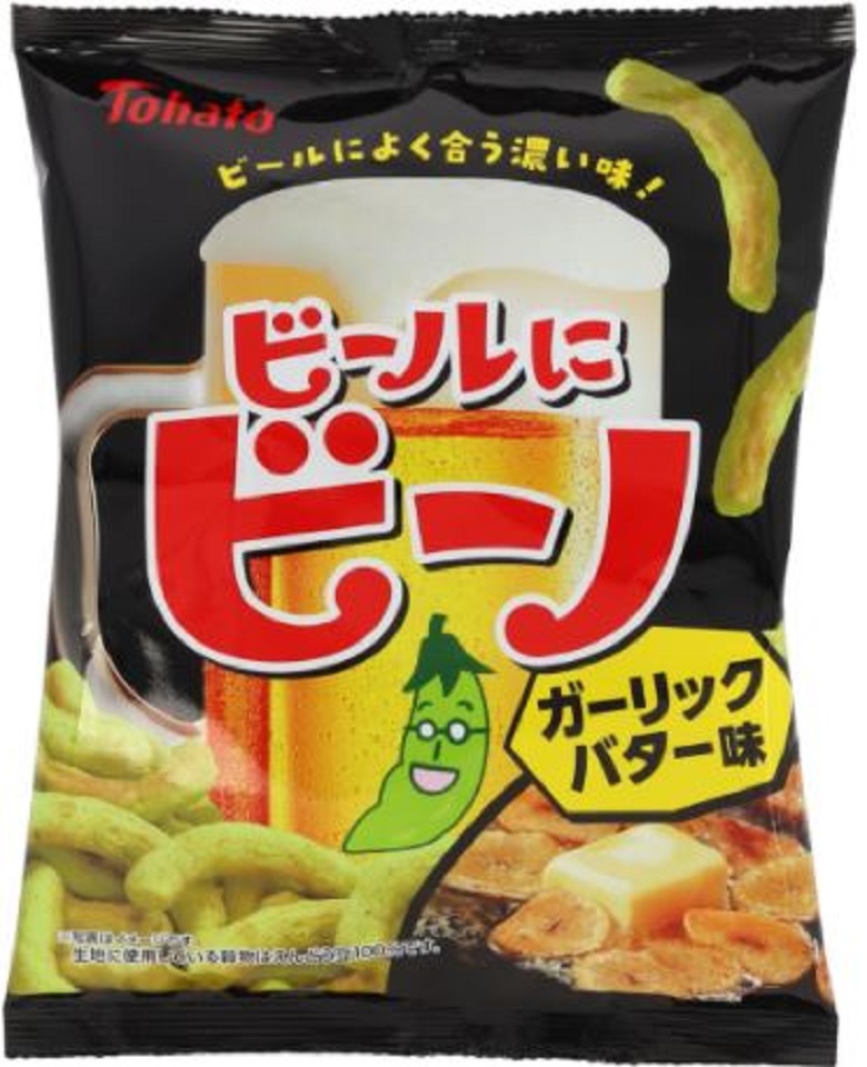 東ハト ビールにビーノガーリックバター味