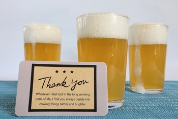 ビールとメッセージ