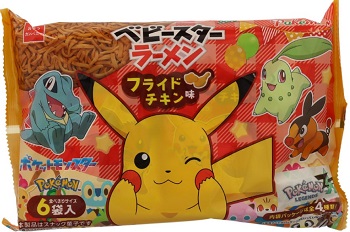 おやつカンパニー　ポケモンベビースターラーメンフライドチキン味６袋入